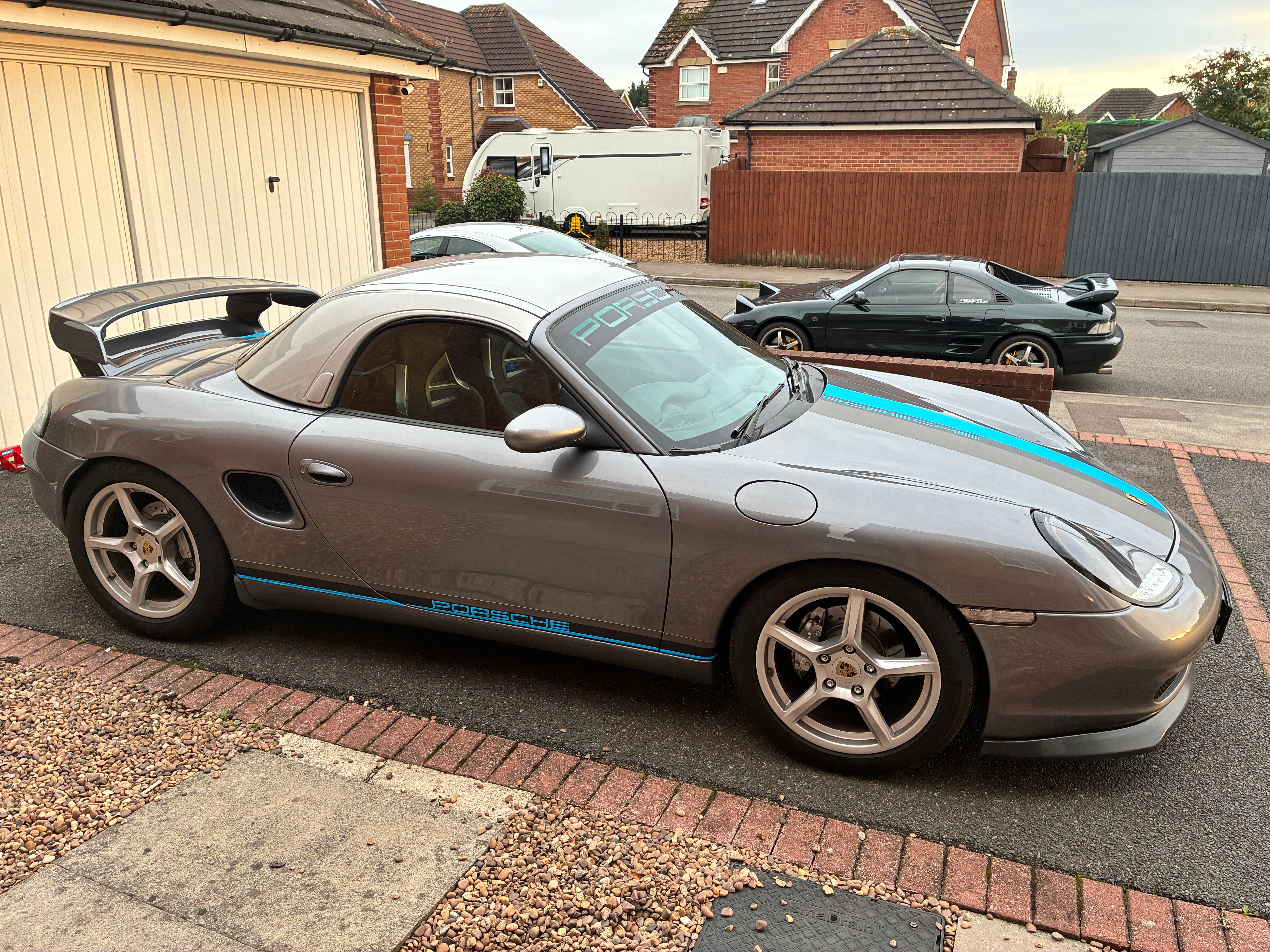 DS Porsche 986 Boxster 96-04 GTS Rear Wing Boot Tail Spoiler GT3 GT4 Unpainted FRP