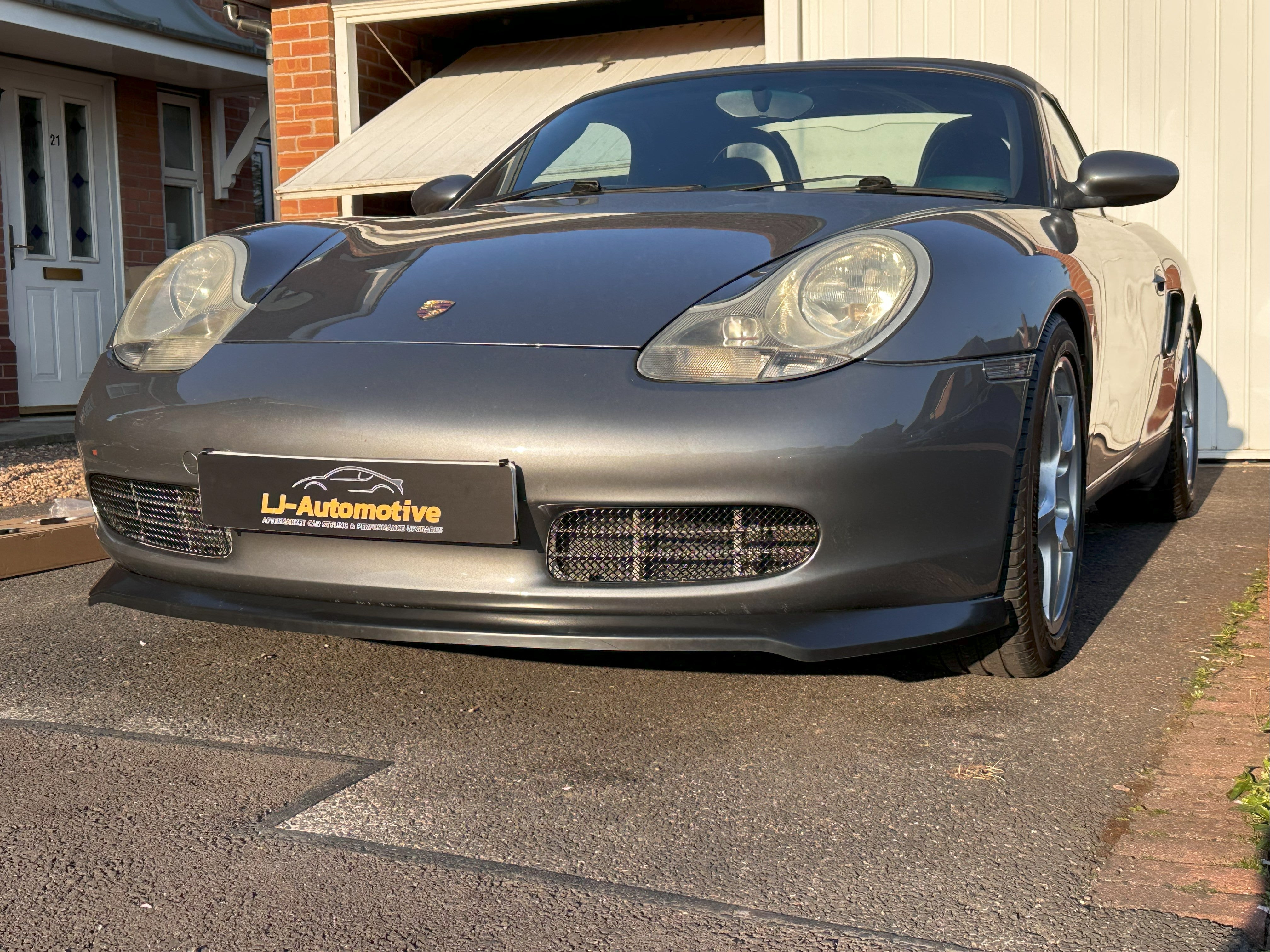 CSR-A Porsche 986 Boxster 1996 -2002 Front Bumper Splitter Valance Spoiler Black ABS Ready to Fit or Paintable