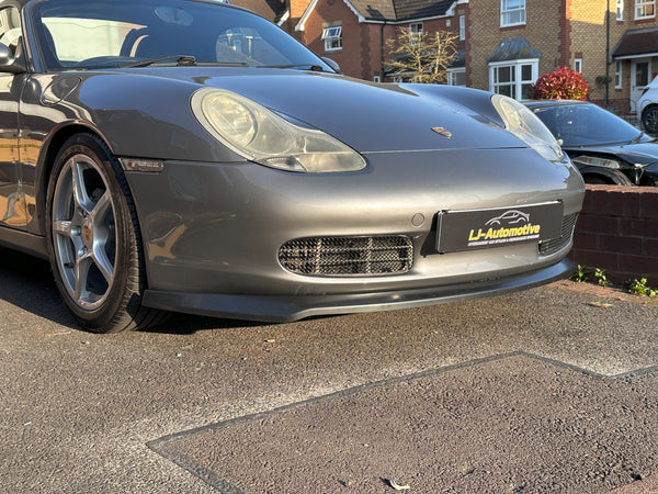 CSR-A Porsche 986 Boxster 1996 -2002 Front Bumper Splitter Valance Spoiler Black ABS Ready to Fit or Paintable