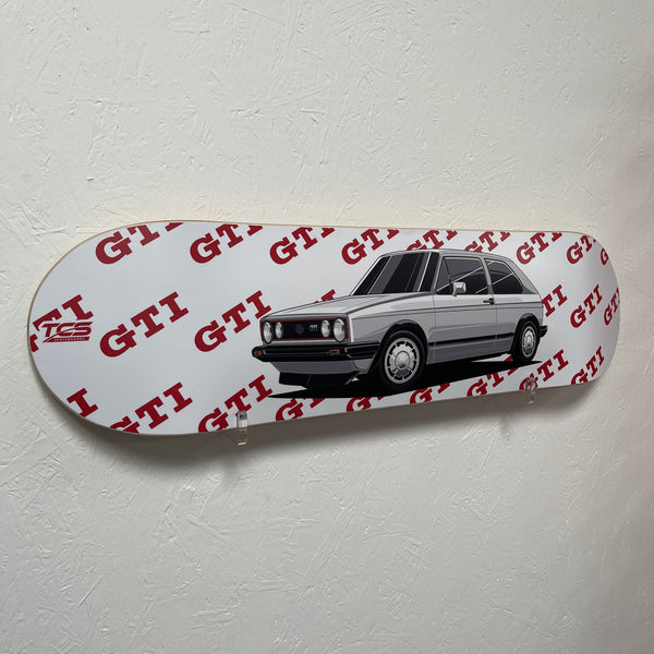 VW Golf (Mk1) GTI Skate Deck Wall Art