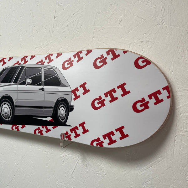 VW Golf (Mk1) GTI Skate Deck Wall Art