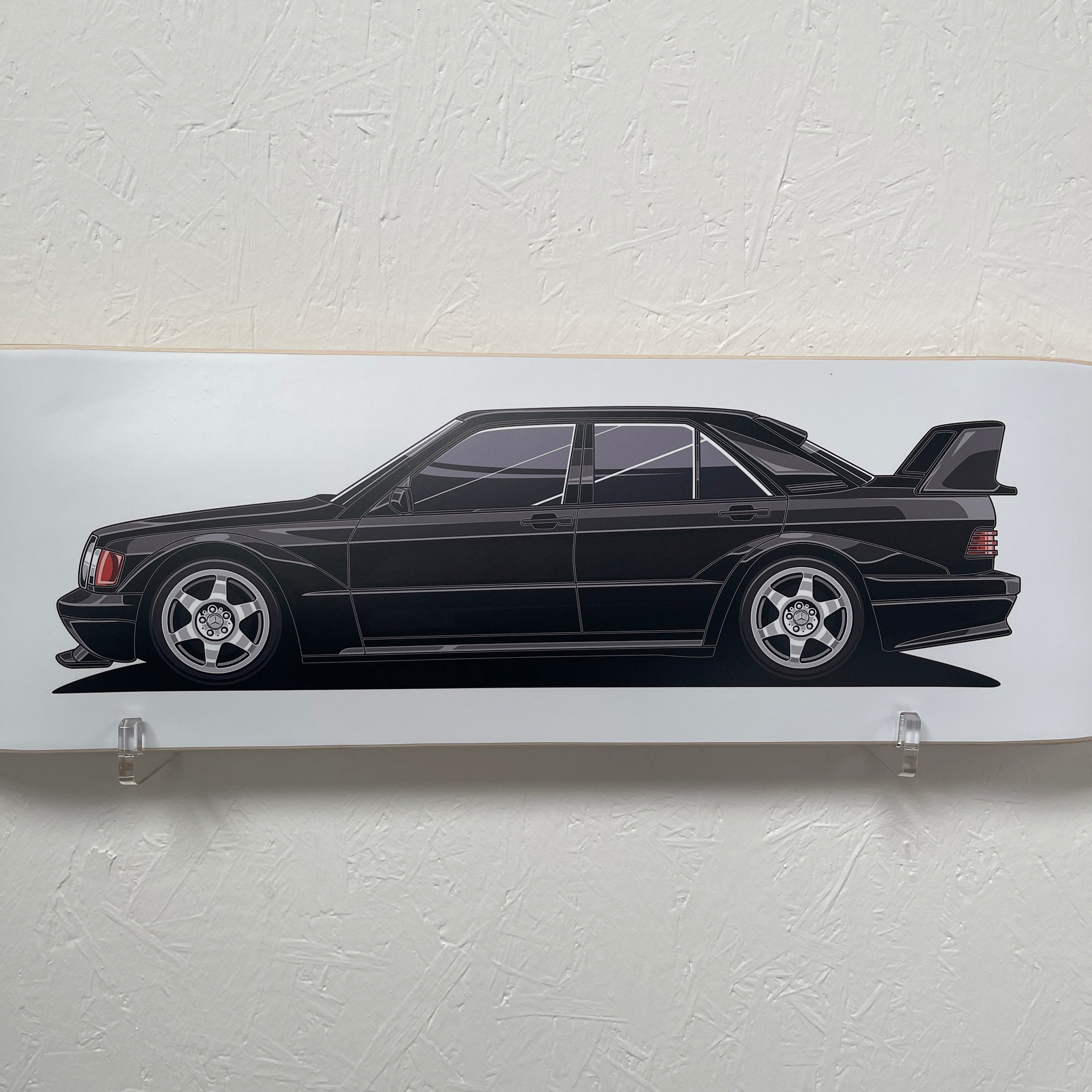 Mercedes-Benz 190E Skate Deck Wall Art