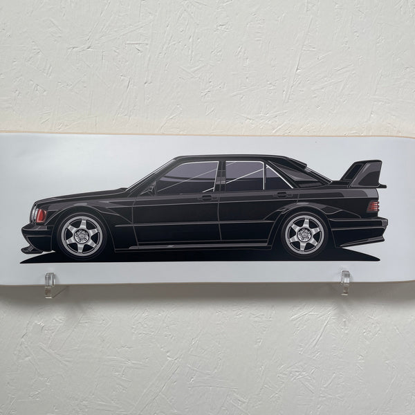 Mercedes-Benz 190E Skate Deck Wall Art