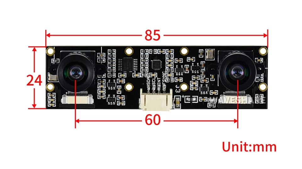 IMX219-83 8MP 3D Stereo Camera Module – Compatible with Jetson Nano/ Xavier NX