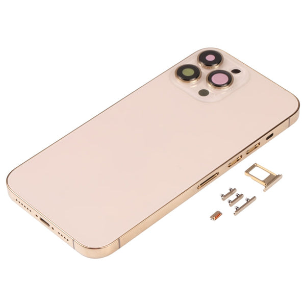 Back Housing Cover with SIM Card Tray & Side  Keys & Camera Lens for iPhone 13 Pro Max