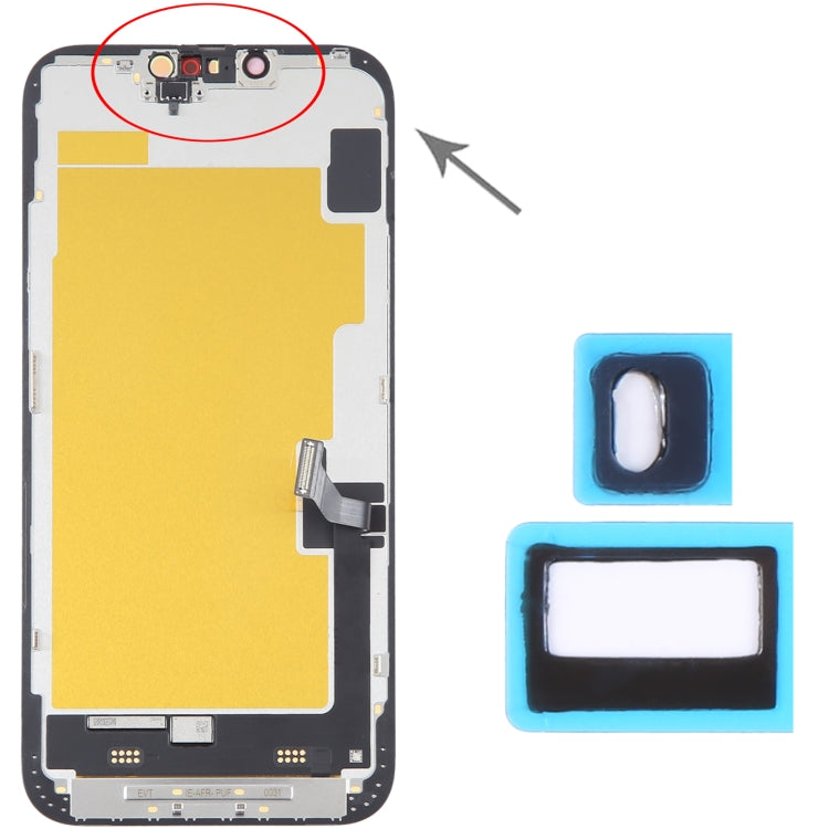 100/Set Front Camera LCD Light Sensor Back Sticker for iPhone 14 / 14 Plus