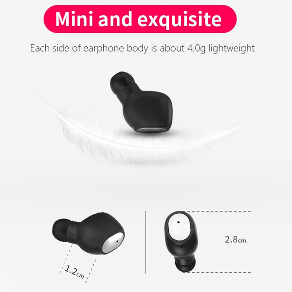 Q2 TWS Bluetooth 5.0 Binaural Stereo Wireless Sports Bluetooth Earphone