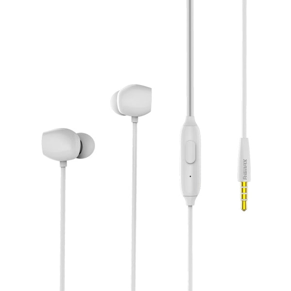 REMAX RM-550 3.5mm Gold Pin In-Ear Stereo Music Earphone with Wire Control + MIC, Support Hands-free