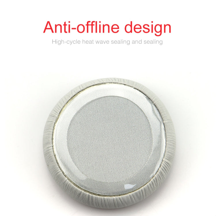 2pcs For JBL Synchros S400BT Headphones Imitation Leather + Memory Foam Soft Earphone Protective Cover Earmuffs, For Synchros S400BT White, For Synchros S400BT Black