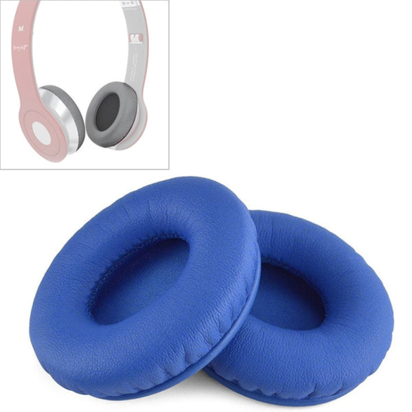 2 PCS For Beats Solo HD / Solo 1.0 Headphone Protective Leather Cover Sponge Earmuffs, Black, Red, Blue