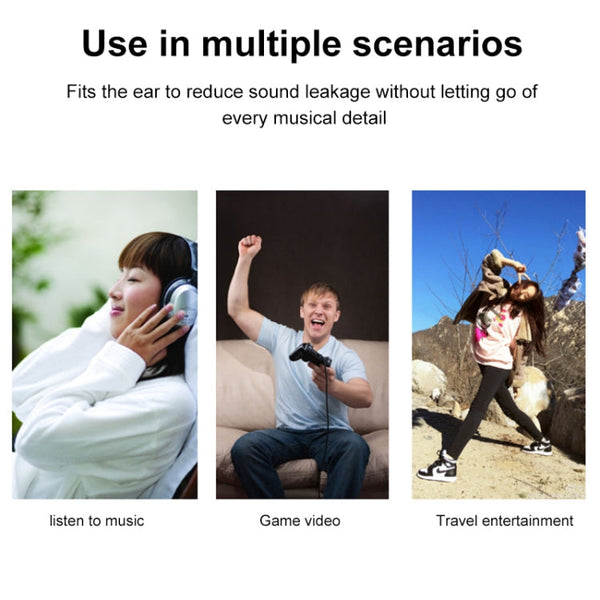 2 PCS For Sony MDR-XB450AP / XB550 / XB650 / XB400 Earphone Cushion Cover Earmuffs Replacement Earpads with Mesh(Black)