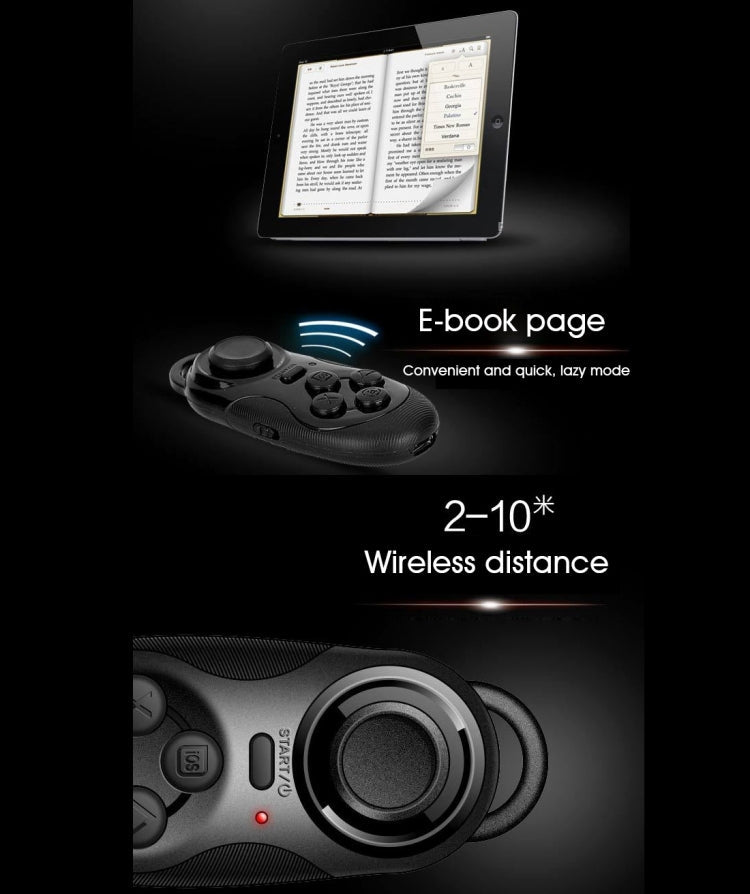 Wireless Bluetooth Remote Controller / Mini Gamepad Controller / Selfie Shutter / Music Player Controller for Android / iOS Cell Phone / Tablet PC