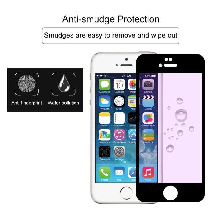 Anti-scratch 9H 10D Full Screen Purple-ray Tempered Glass Film for iPhone 6 & 6S