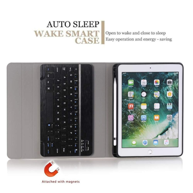 Detachable Bluetooth Keyboard + Horizontal Flip Leather Tablet Case with Holder & Pencil Holder for iPad Pro 9.7 inch, iPad Air, iPad Air 2, iPad 9.7 inch (2017), iPad 9.7 inch (2018), A07B Black, A07B Gold, A07B Blue, A07B Rose Gold