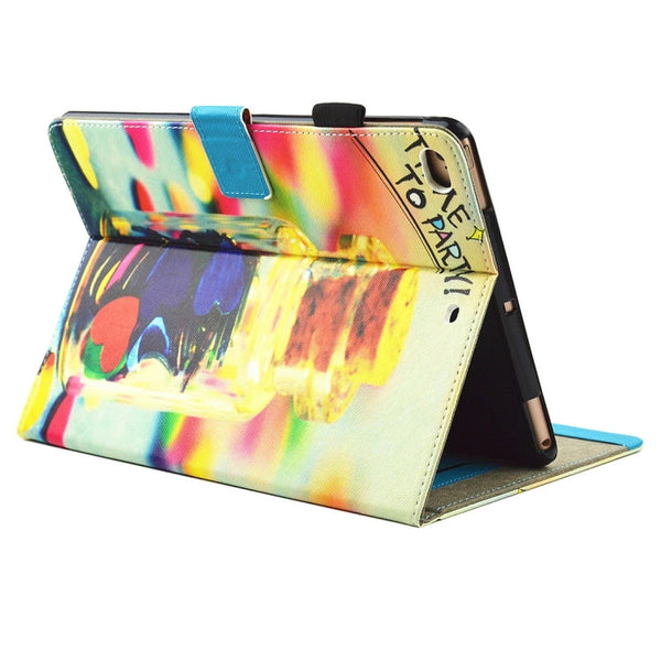 For iPad 9.7 (2018) & iPad 9.7 inch 2017 / iPad Air / iPad Air 2 Universal TIME TO PARTY Words Pattern Horizontal Flip Leather Protective Case with Holder & Card Slots, For iPad 9.7 inch 2017 / iPad Air / iPad Air 2
