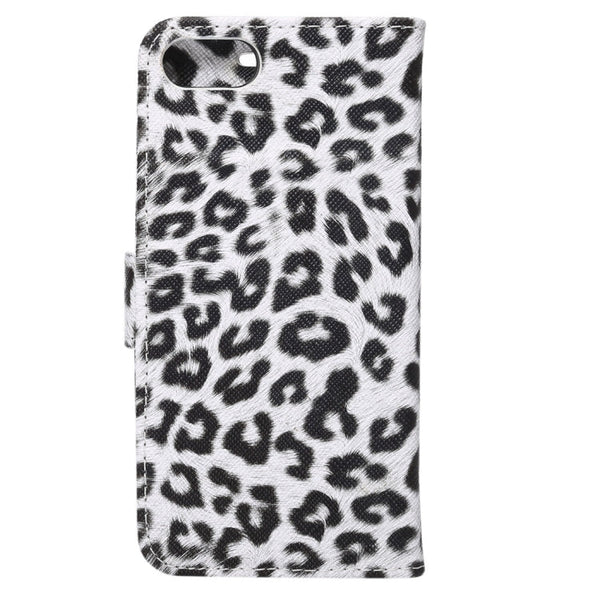 For  iPhone 8 & 7  Leopard Pattern Horizontal Flip Leather Case with Holder & Card Slots & Wallet