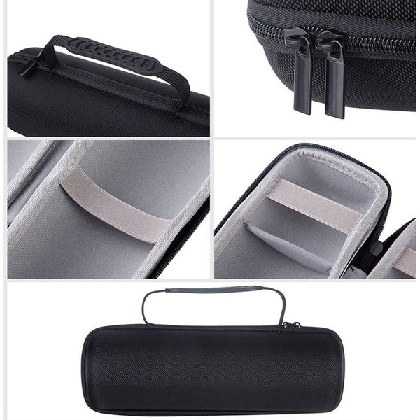 2 in 1 Hard PU Carry Zipper Storage Box Bag + Soft Silicone Cover for JBL Charge 3 Bluetooth Speaker with Shoulder Strap