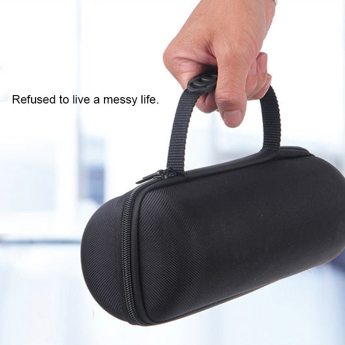 2 in 1 Hard PU Carry Zipper Storage Box Bag + Soft Silicone Cover for JBL Charge 3 Bluetooth Speaker with Shoulder Strap