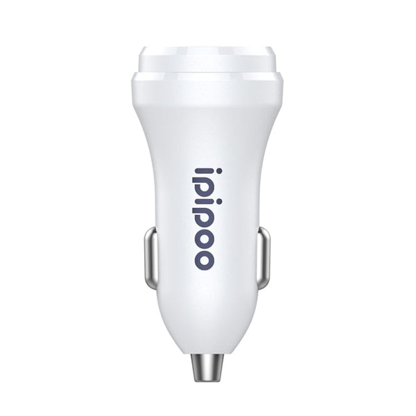 ipipoo XP-1 Dual USB Car Fast Charging Charger with Android Line, XP-1 (White)