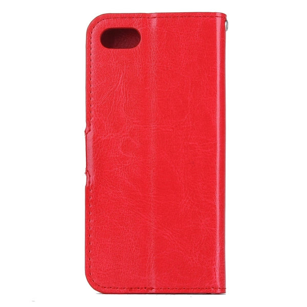 For  iPhone 8 & 7  Crazy Horse Texture Horizontal Flip Leather Case with Magnetic Buckle & Holder & Card Slots & Wallet & Photo Frame, For 8 & 7