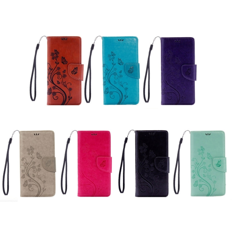 For  iPhone 8 & 7  Pressed Flowers Horizontal Flip Leather Case with Holder & Card Slots & Wallet