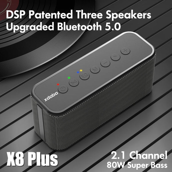 XDOBO X8 Plus 80W Wireless Bluetooth Speaker Outdoor Subwoofer Support TWS & TF Card & U Disk, X8 Plus