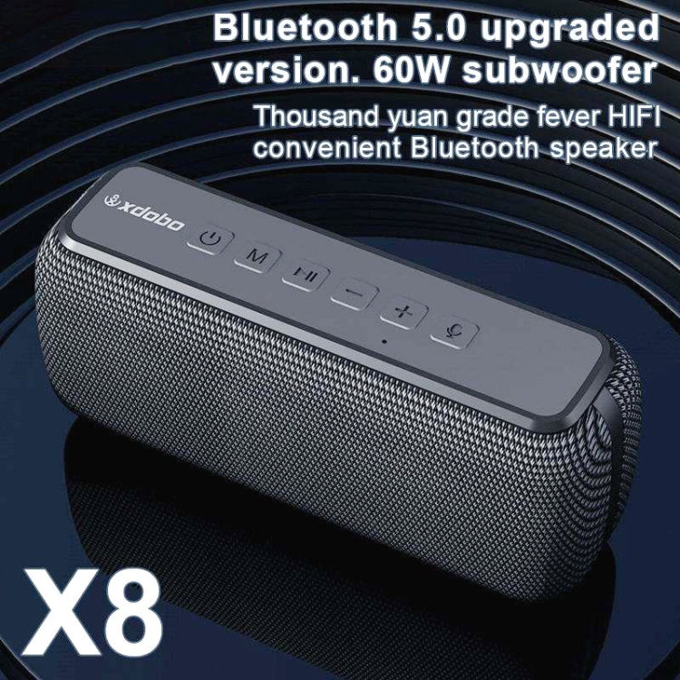 XDOBO X8 60W Wireless Bluetooth Speaker Outdoor Subwoofer Support TWS & TF Card, X8