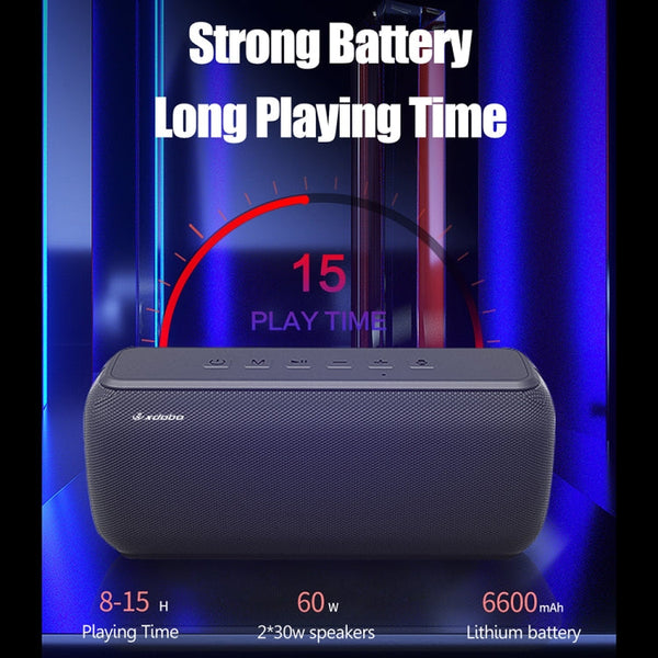 XDOBO X8 60W Wireless Bluetooth Speaker Outdoor Subwoofer Support TWS & TF Card, X8