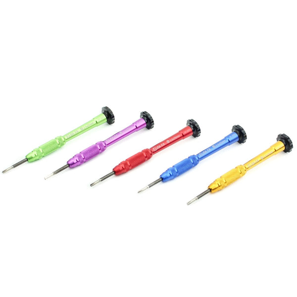 JIAFA JF-609-0.6Y Tri-point 0.6 Repair Screwdriver for iPhone X/ 8/ 8P/ 7/ 7P & Apple Watch, Tri-point 0.6 Green, Tri-point 0.6 Blue, Tri-point 0.6 Magenta, Tri-point 0.6 Gold