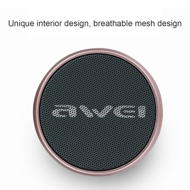 awei Y500 Mini Portable Wireless Bluetooth Speaker with 3D Stereo, Built-in Mic, Support TF Card / AUX