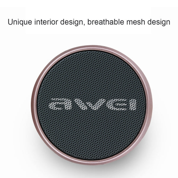 awei Y500 Mini Portable Wireless Bluetooth Speaker with 3D Stereo, Built-in Mic, Support TF Card / AUX