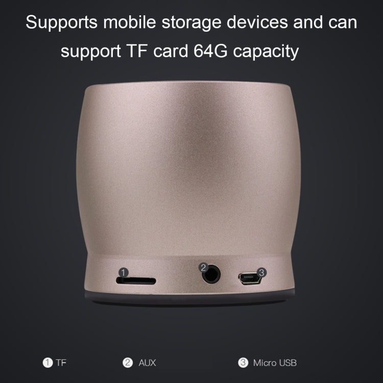 awei Y500 Mini Portable Wireless Bluetooth Speaker with 3D Stereo, Built-in Mic, Support TF Card / AUX