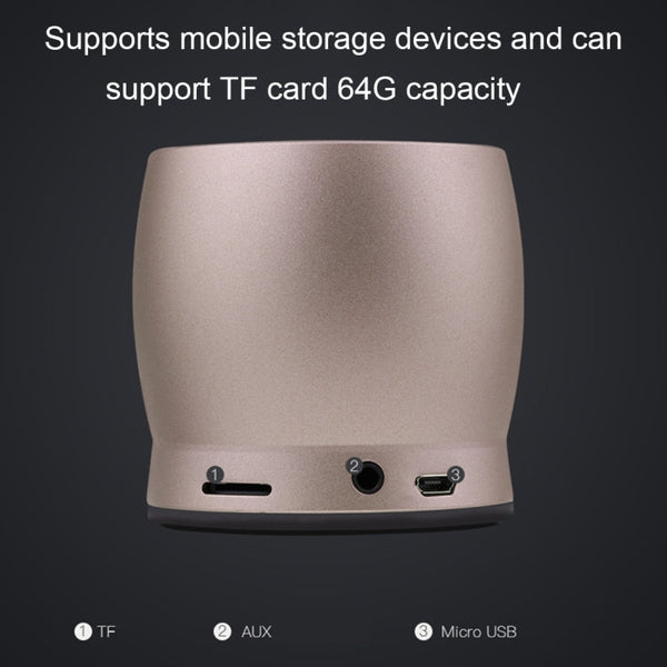 awei Y500 Mini Portable Wireless Bluetooth Speaker with 3D Stereo, Built-in Mic, Support TF Card / AUX