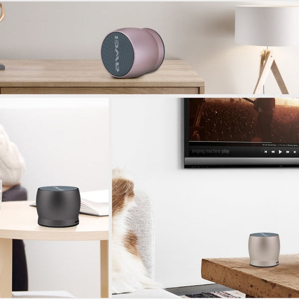 awei Y500 Mini Portable Wireless Bluetooth Speaker with 3D Stereo, Built-in Mic, Support TF Card / AUX