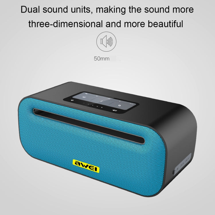 awei Y600 Wireless Bluetooth Speaker with 3D Stereo, Built-in Mic, Support TF Card / AUX / NFC