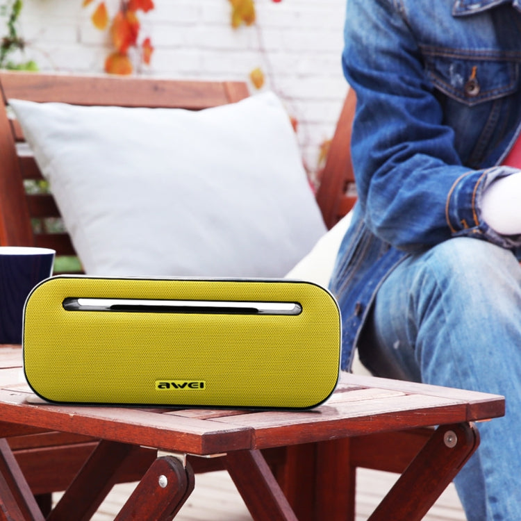 awei Y600 Wireless Bluetooth Speaker with 3D Stereo, Built-in Mic, Support TF Card / AUX / NFC