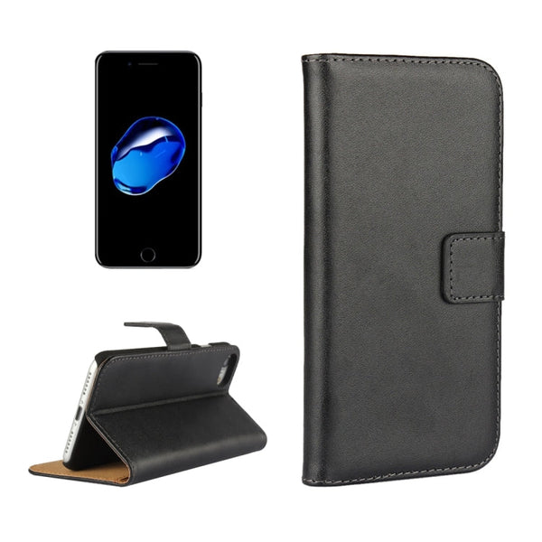 For  iPhone 8 & 7  Genuine Split Horizontal Flip Leather Case with Holder & Card Slots & Wallet