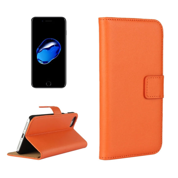 For  iPhone 8 & 7  Genuine Split Horizontal Flip Leather Case with Holder & Card Slots & Wallet