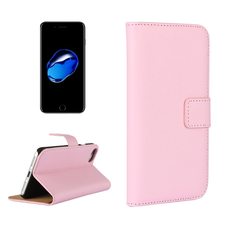 For  iPhone 8 & 7  Genuine Split Horizontal Flip Leather Case with Holder & Card Slots & Wallet