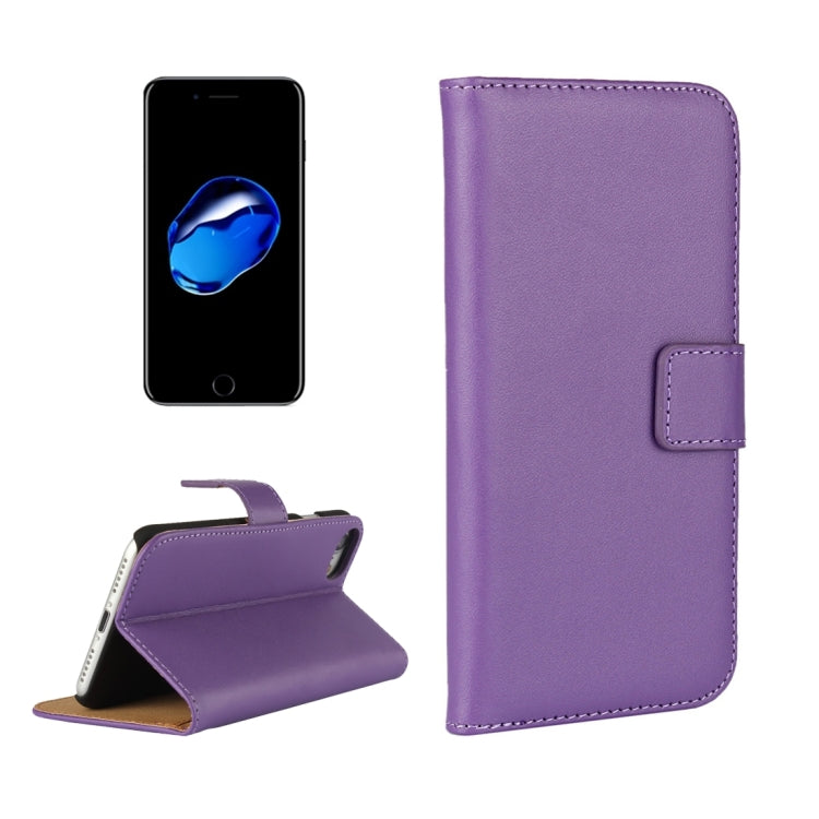 For  iPhone 8 & 7  Genuine Split Horizontal Flip Leather Case with Holder & Card Slots & Wallet