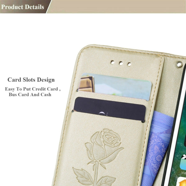 Fro iPhone 8 Plus & 7 Plus   Roses Pressed Flowers Pattern Flip Leather Case with Holder & Card Slots & Wallet