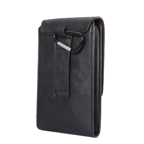 6.3 inch and Below Universal Crazy Horse Texture 3 Pouches Vertical Flip Leather Case with Belt Hole & Climbing Buckle for Galaxy Note 8, Sony, Huawei, Meizu, Lenovo, ASUS, Cubot, Oneplus, Oukitel, Xiaomi, DOOGEE, Vkworld, and other Smartphones