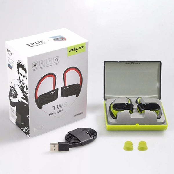 ZEALOT H10 TWS Ture Wireless Stereo Double Earphones Dust-proof Sweat-proof Bluetooth Earphone with Charging Box