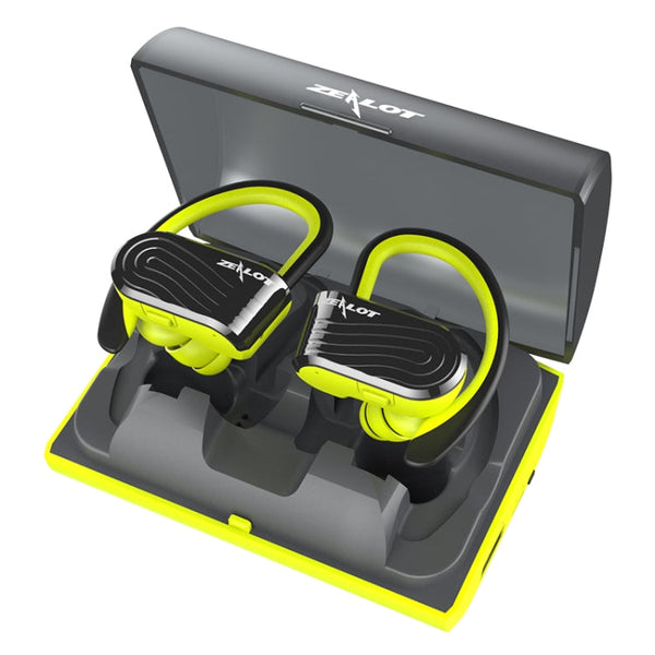 ZEALOT H10 TWS Ture Wireless Stereo Double Earphones Dust-proof Sweat-proof Bluetooth Earphone with Charging Box