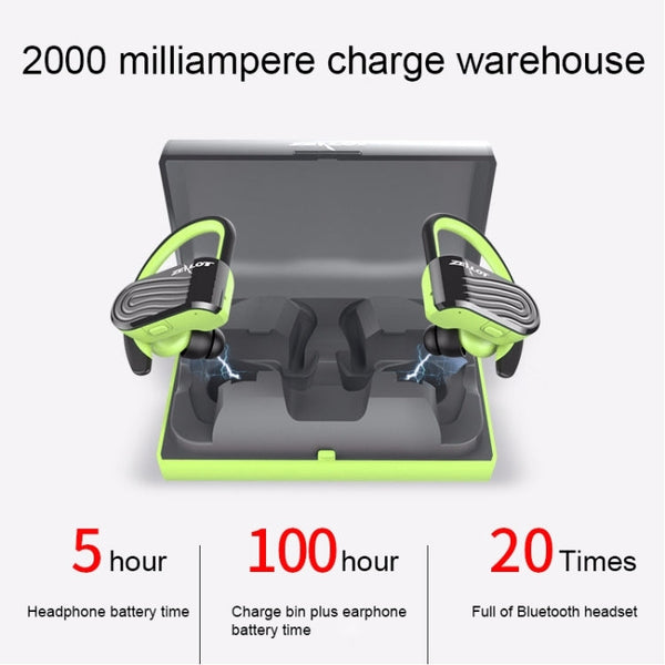 ZEALOT H10 TWS Ture Wireless Stereo Double Earphones Dust-proof Sweat-proof Bluetooth Earphone with Charging Box