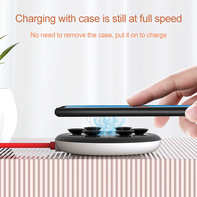 10W Portable Suction Cup Mobile Phone Fast Charging Wireless Charger, Length: 1.5m, 10W