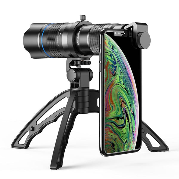 APEXEL APL-20-40XJJ04 20-40X HD External Dual-adjustment Zoom Telescope Universal Telephoto Phone Lens, APL-20-40XJJ04