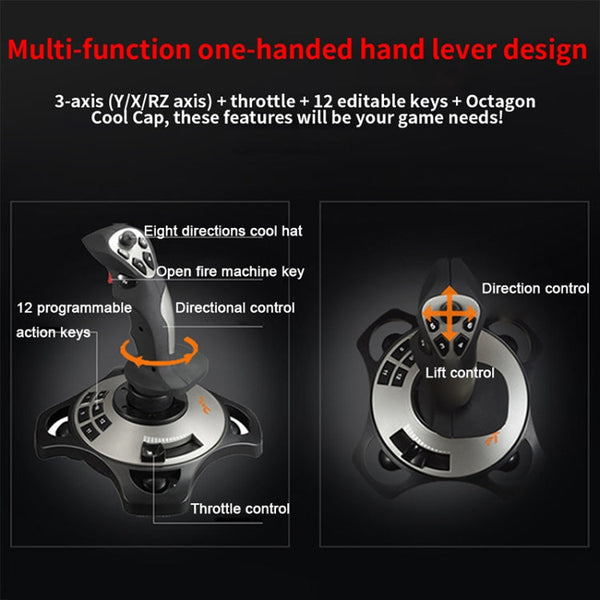 PXN PXN-2113 PC Game Imitate Flight Controller Flying Rocker, PXN PXN-2113