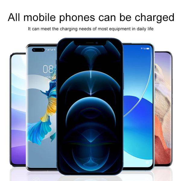 100W 6A Type-C to 8 Pin+Type-C+Micro USB Charging Data Cable, 1.3m