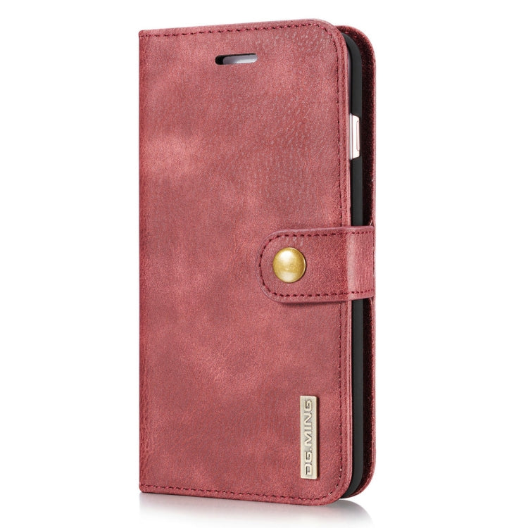 DG.MING for iPhone 8 Plus & iPhone 7 Plus Crazy Horse Texture Horizontal Flip Detachable Magnetic Protective Case with Holder & Card Slots & Wallet, iPhone 8P & 7P